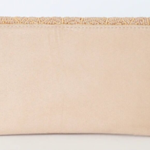 Lulus Junipero Champagne Beaded Clutch - Picture 2 of 6